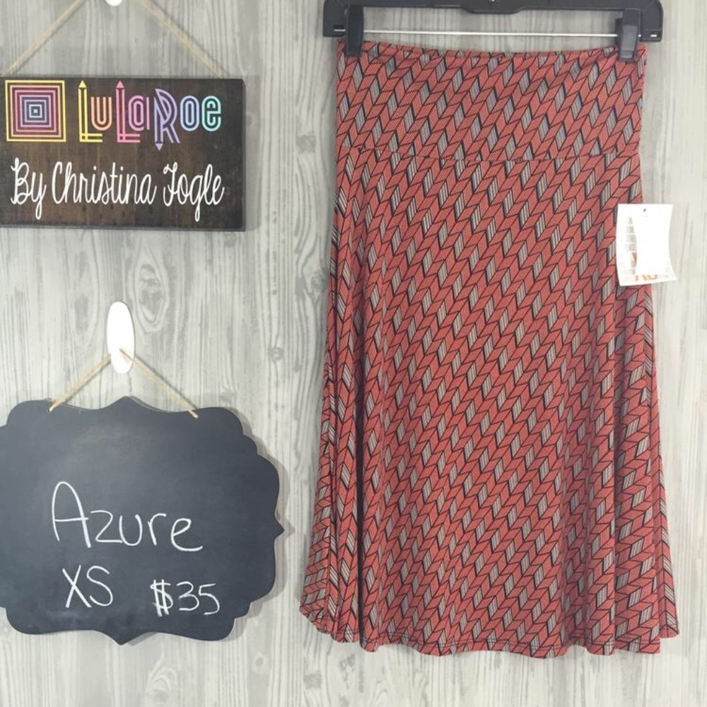 LuLaRoe XS Azure skirt